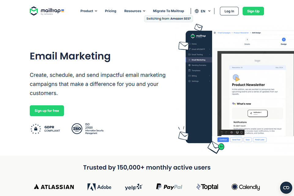 mailtrap email marketing software