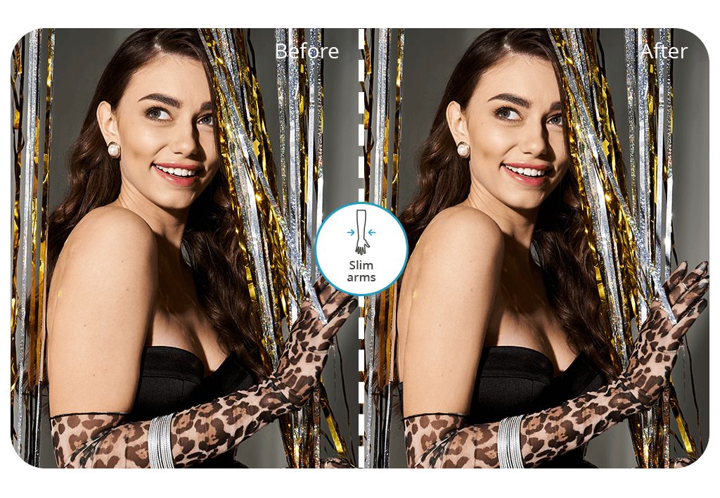 make arms look thinner in photos cover