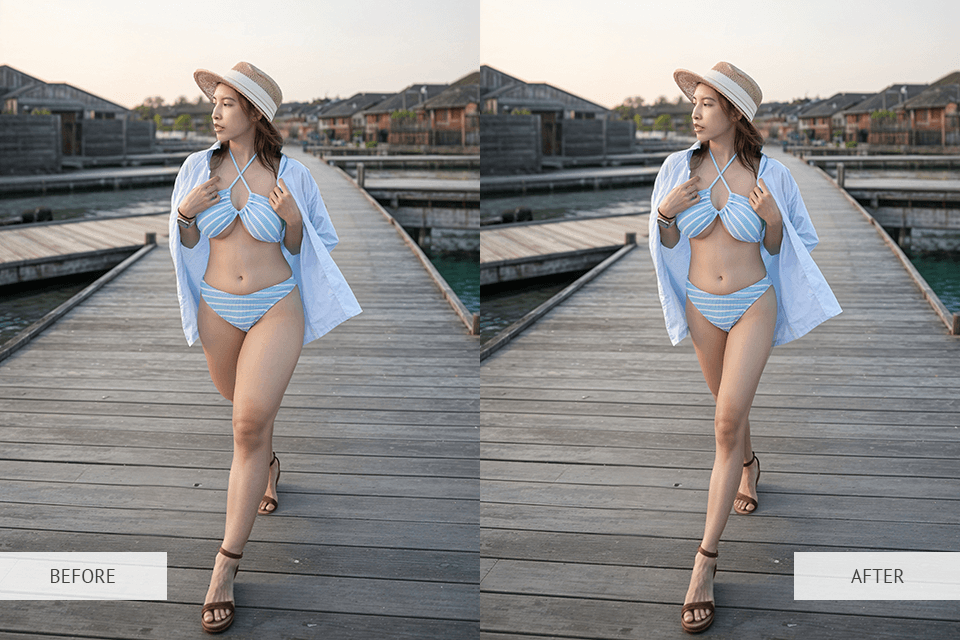 make legs thinner app before after