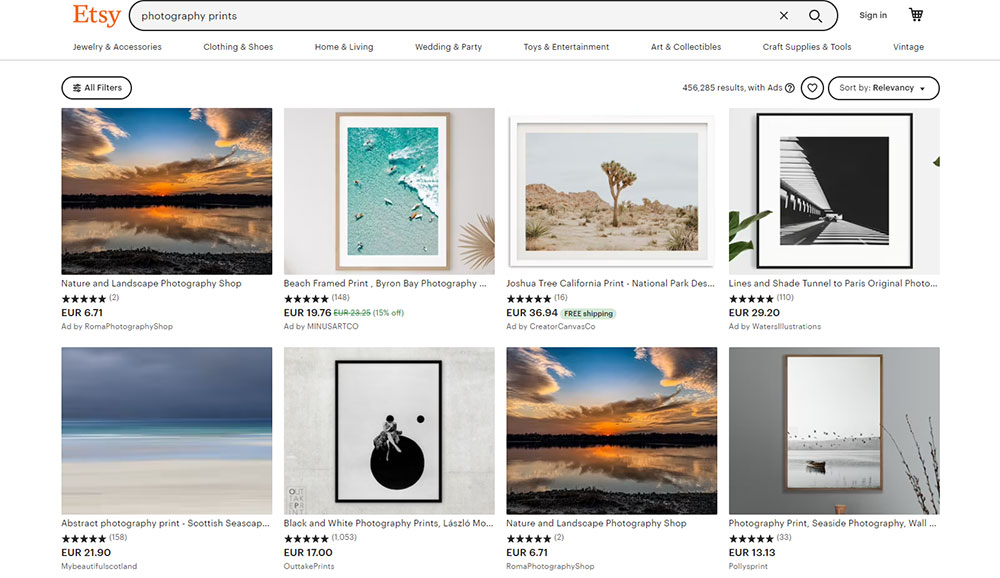 make money with photography prints