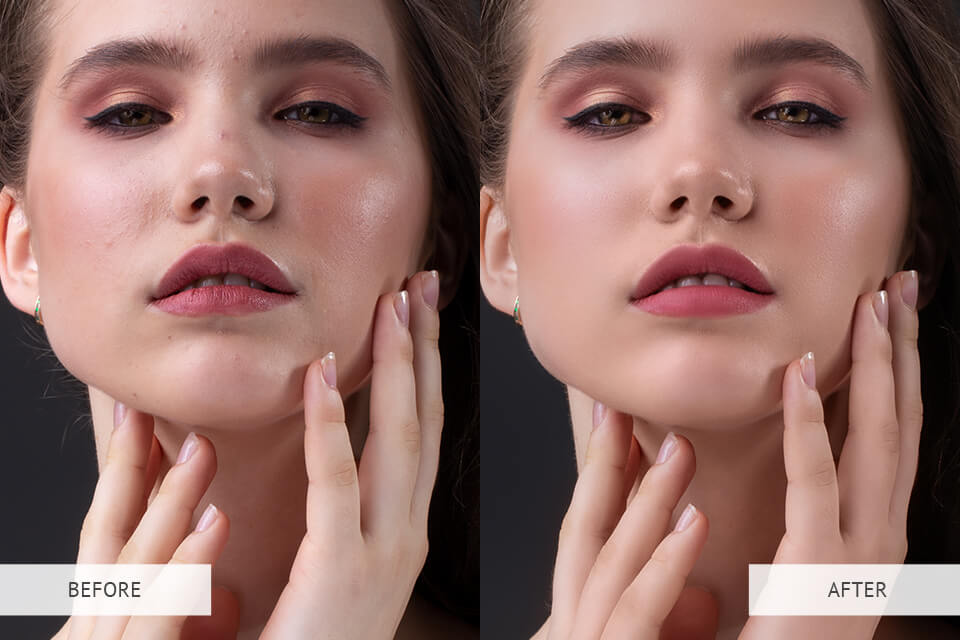 make my photo glamorous touch up lips