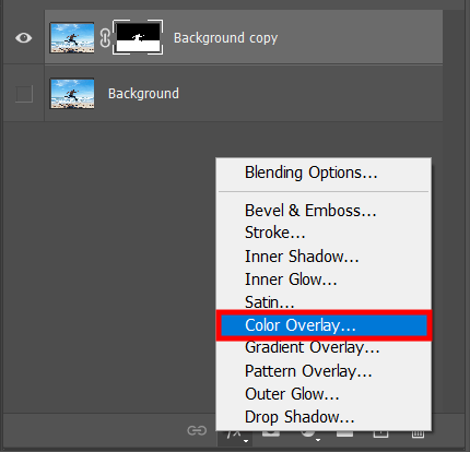 make silhouette in photoshop mask