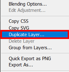 make silhouette in photoshop duplicate layer