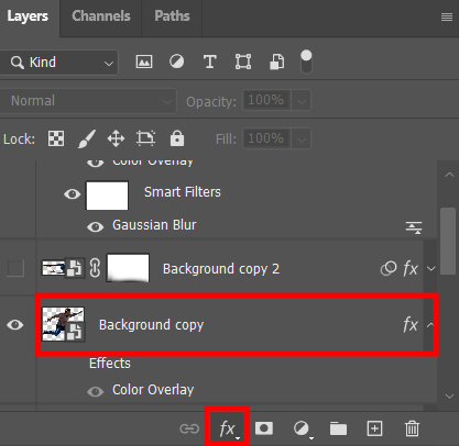 make silhouette in photoshop layer styles