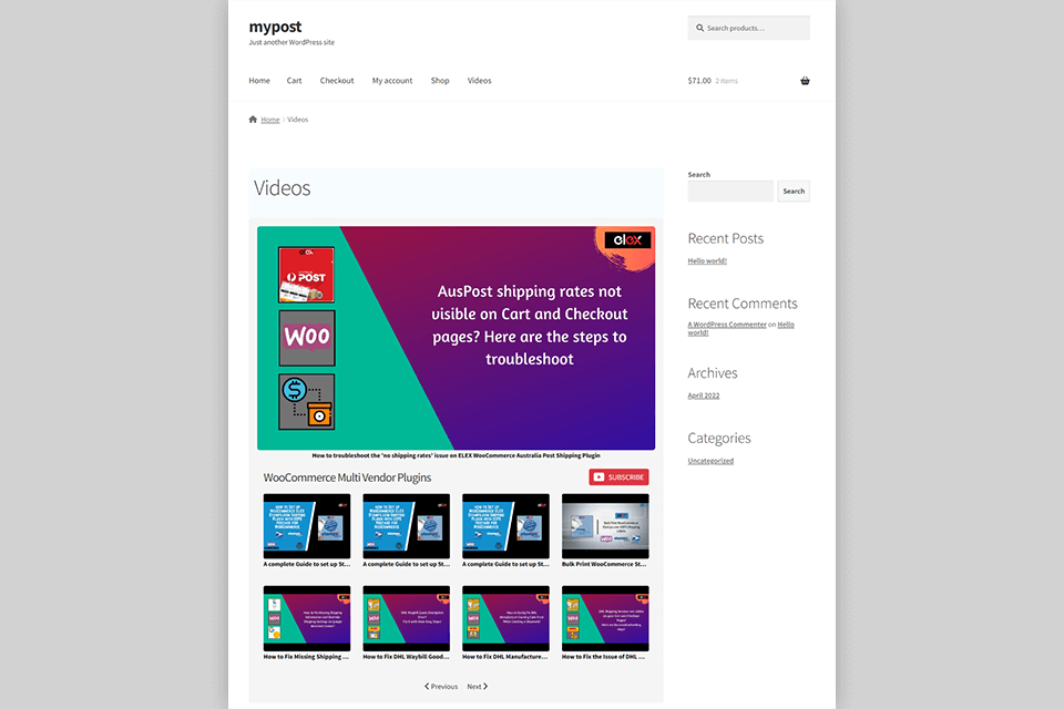 make the best youtube gallery website