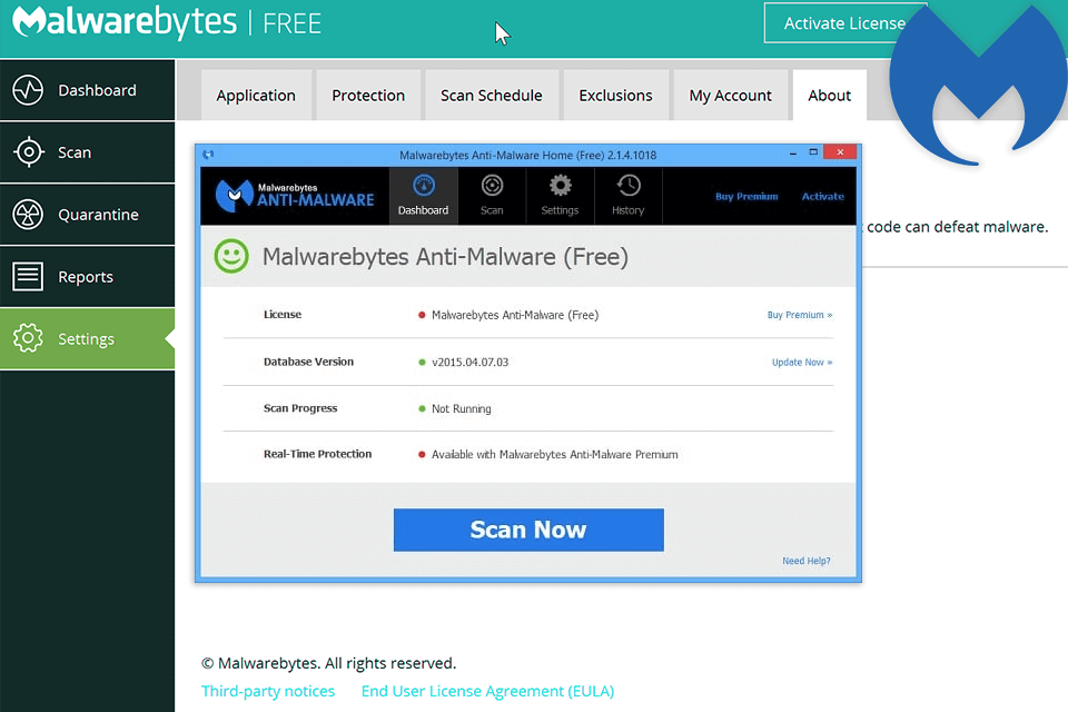 malwarebytes interface