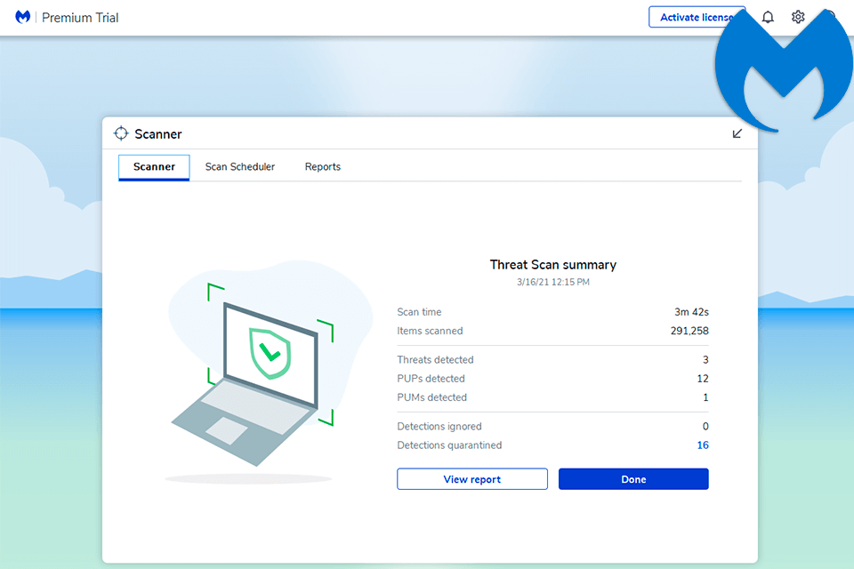 malwarebytes interface