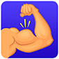 man muscle editor fake muscle app logo