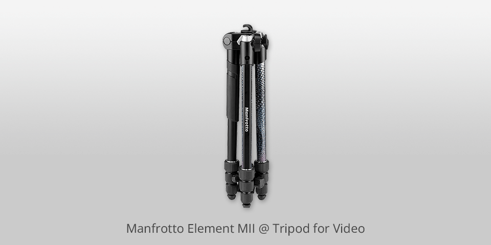 manfrotto element mii video tripod