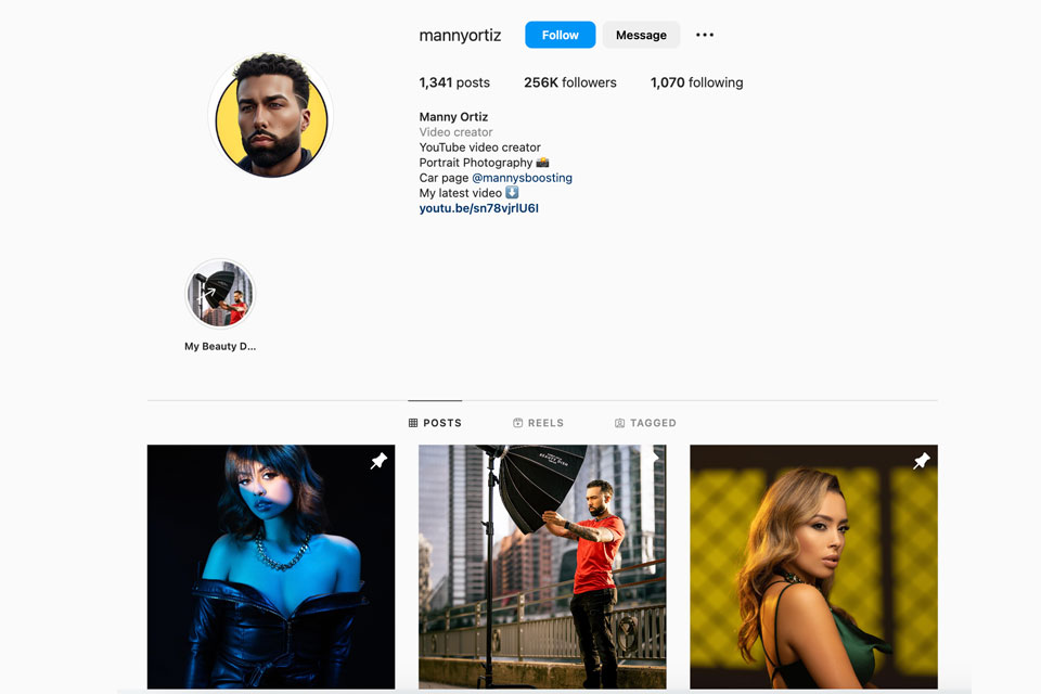 manny ortiz presets on instagram