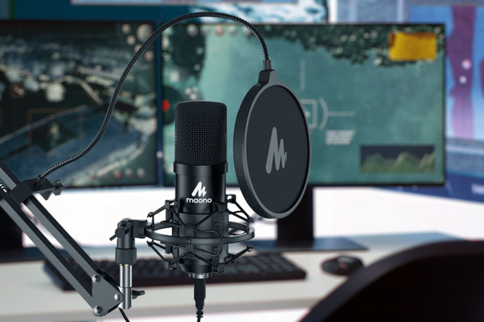 maono au-a04 microphone for podcasting