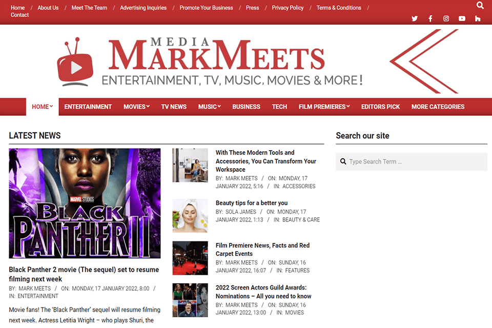 markmeets media entertainment blog