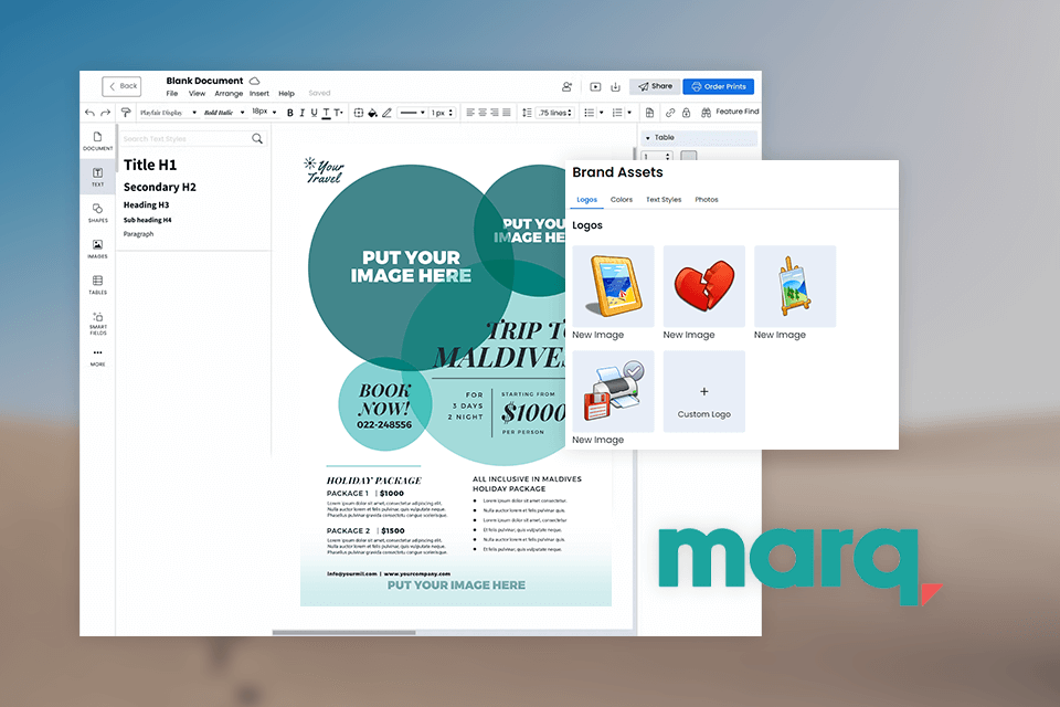 marq desktop publishing software