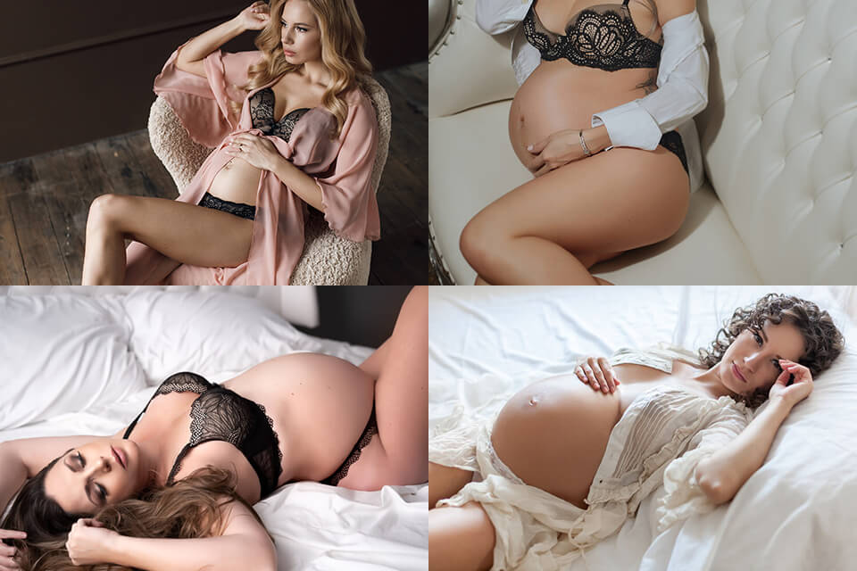 maternity photoshoot ideas boudoir