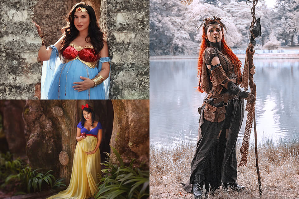 maternity photoshoot ideas cosplay