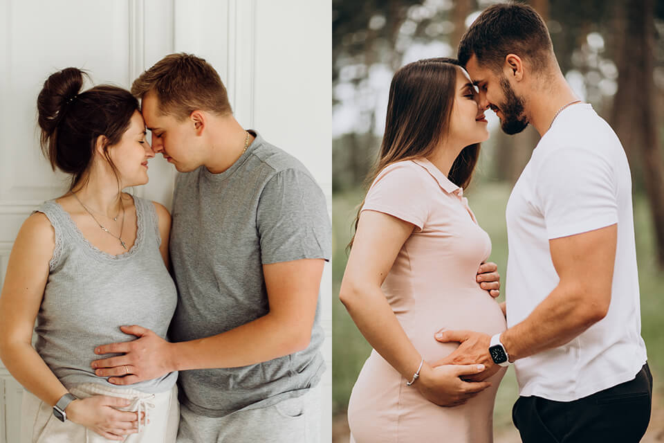 Image may contain: one or more people and people standing | Indian maternity  photos, Maternity photography poses couple, Couple pregnancy photoshoot