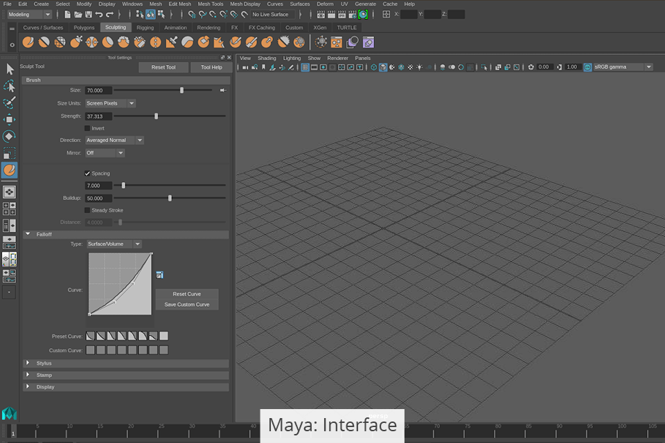 maya interface