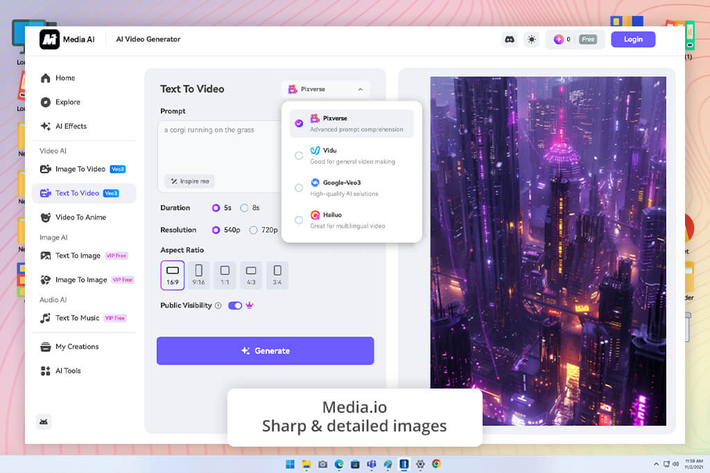 media io software interface