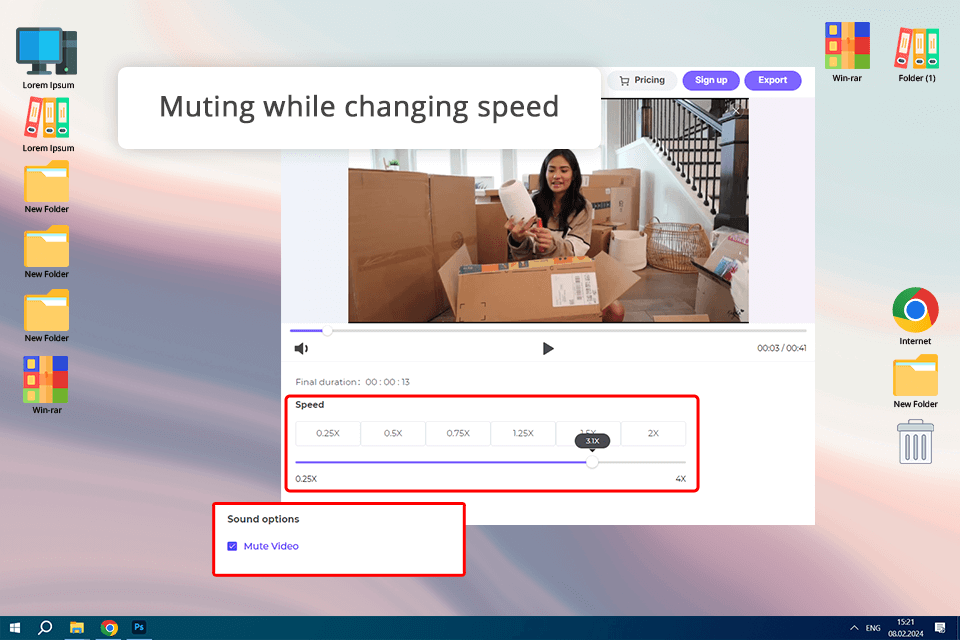 media io online video speed changer