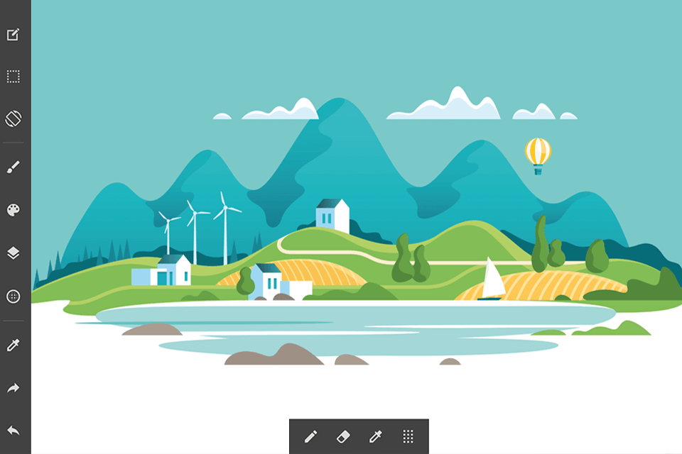 واجهة الطلاء medibang