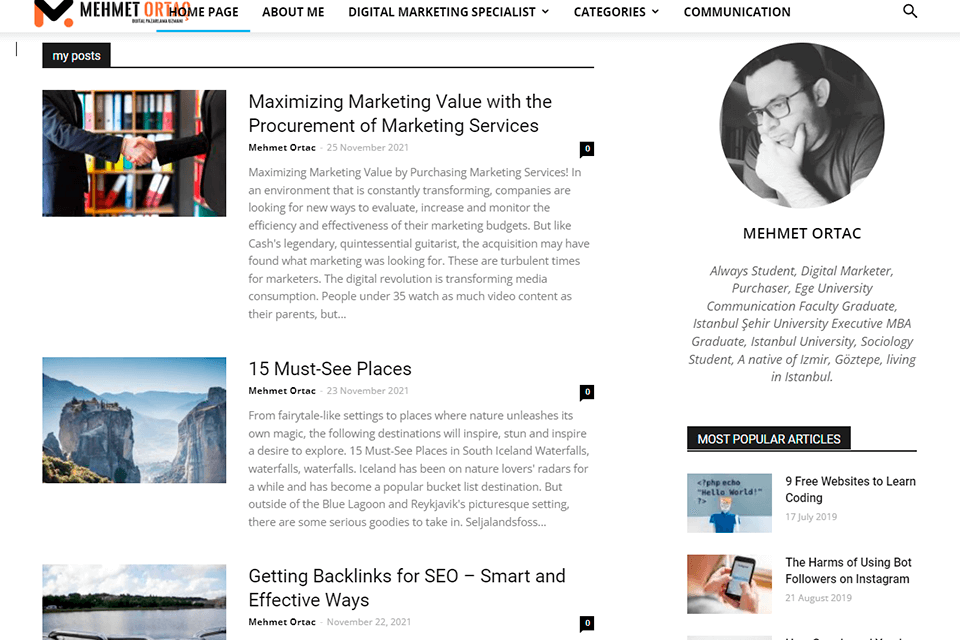 mehmetortaс dijital pazarlama blogu