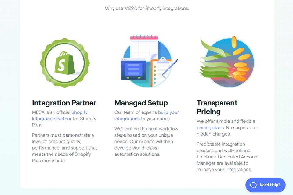 mesa platform integrations