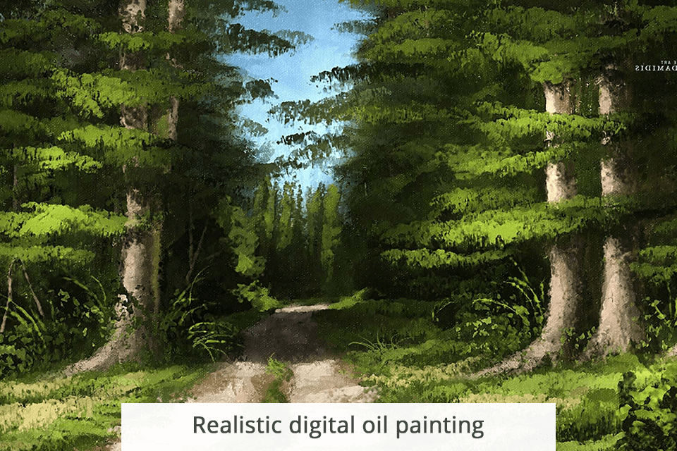 michael adamidis arts oil painting example