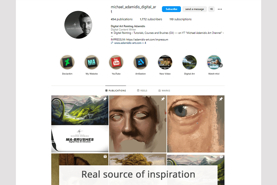 michael adamidis arts social media network