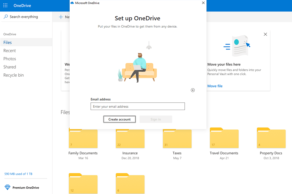 microsoft onedrive واجهة بديلة لسحابة مستندات wondershare