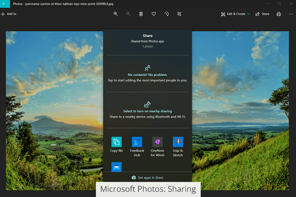microsoft photos sharing