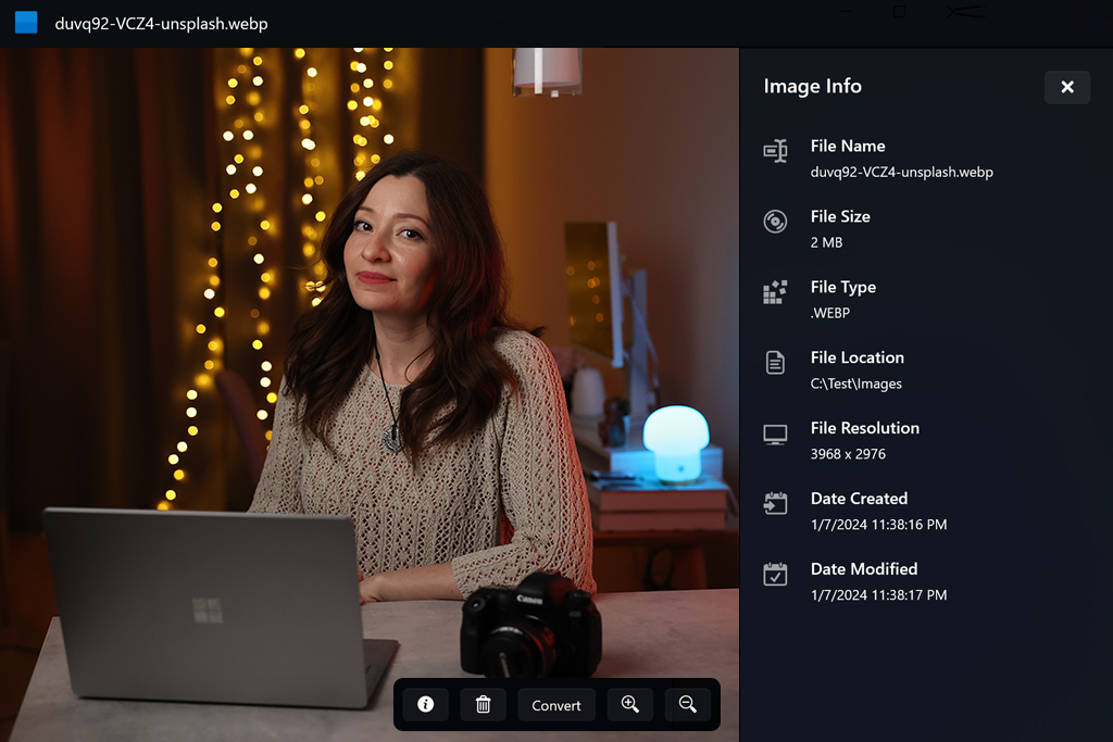 microsoft photos webp to jpg converter software