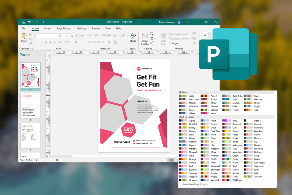 microsoft publisher desktop publishing software