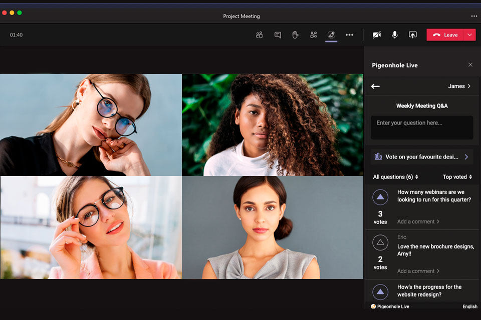 microsoft teams webex alternative interface