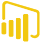 microsoft power bi data analytics platform logo