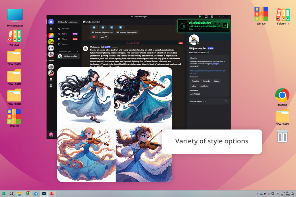 midjourney ai character generator