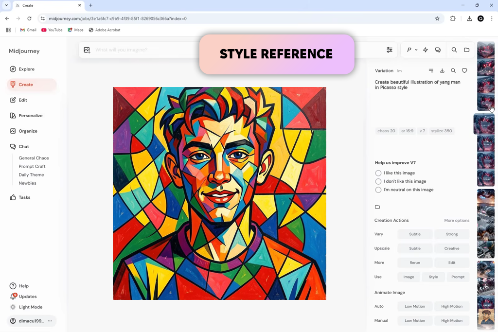 midjourney ai picasso generator