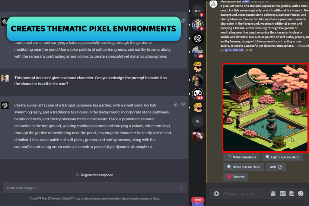 midjourney ai pixel generator