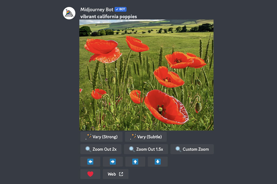 midjourney ai tool for designers interface