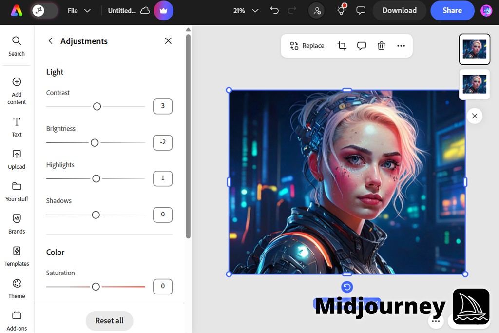 midjourney editor