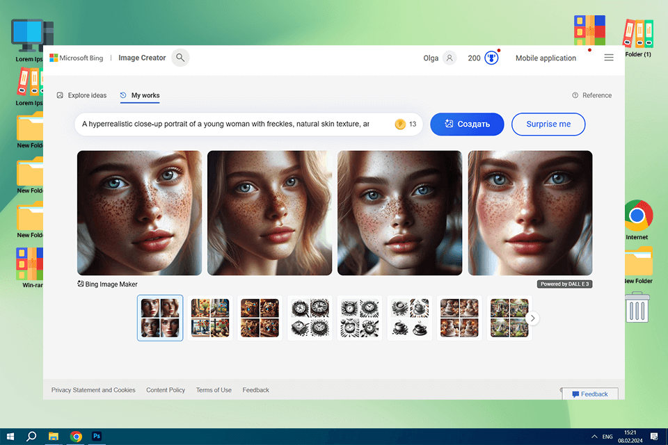kostenloses alternativergebnis mitten in der reise bingimagecreator