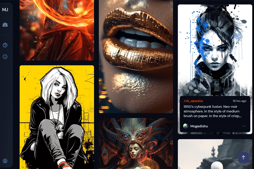 midjourney interface