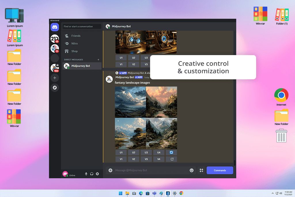 midjourney platform interface