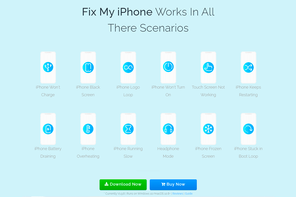 minicreo fix my iphone factory reset