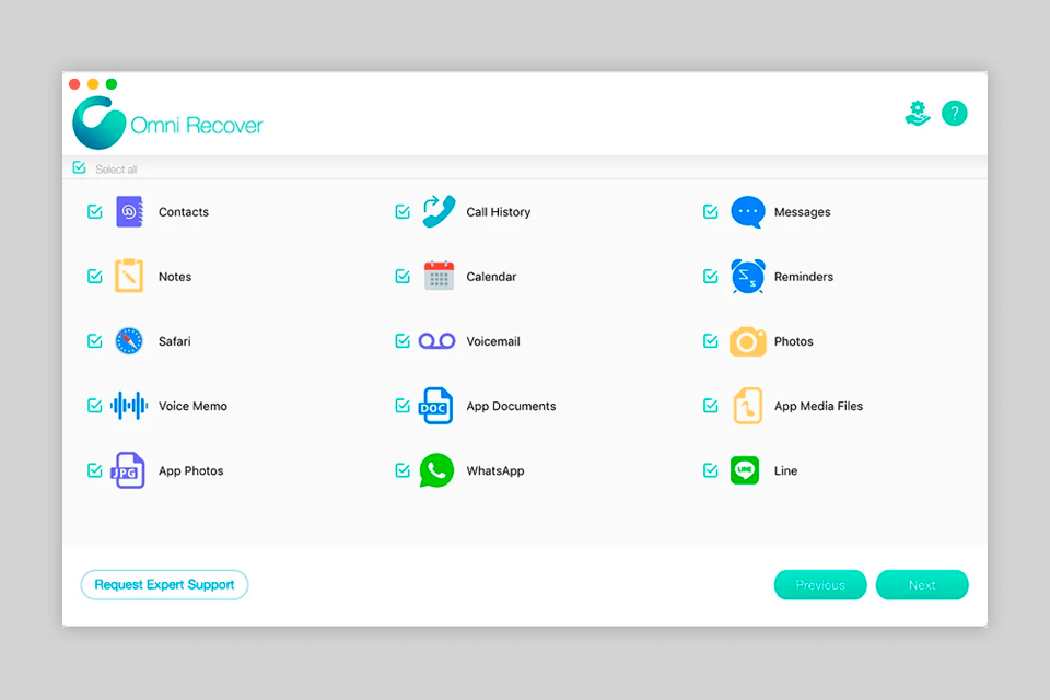 minicreo omni recover 3 file types