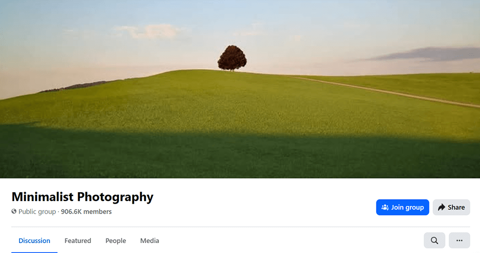 minimalist photography facebook photography group