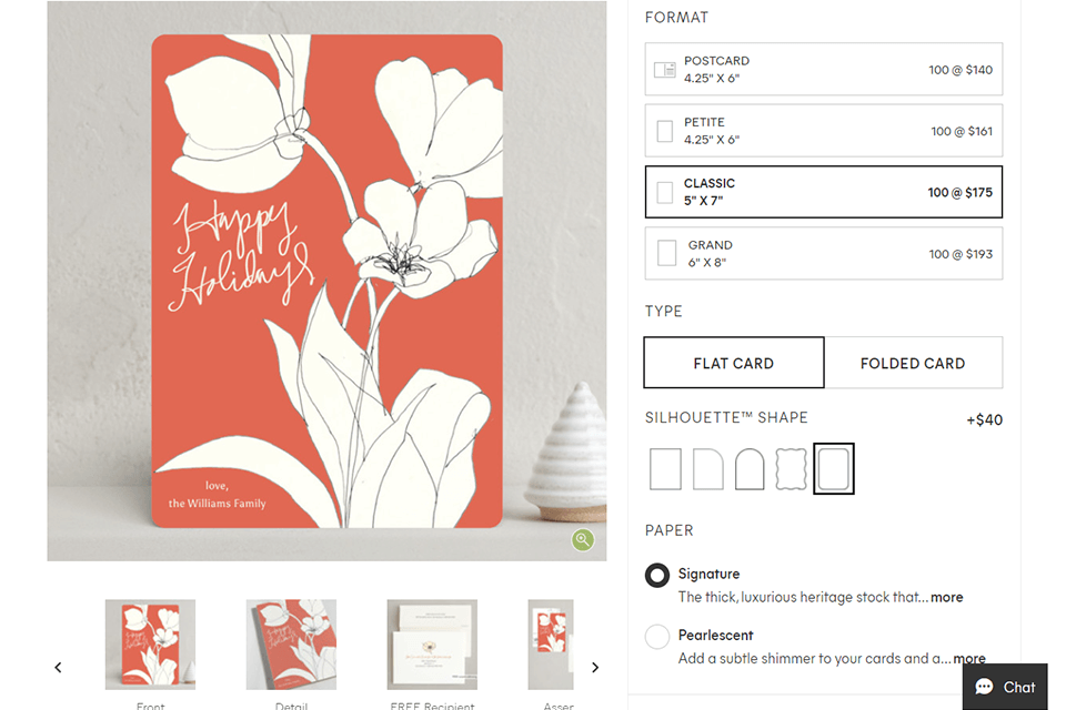 minted holiday card maker