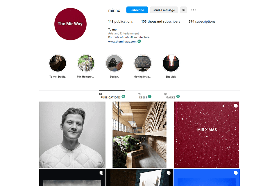 mir company instagram