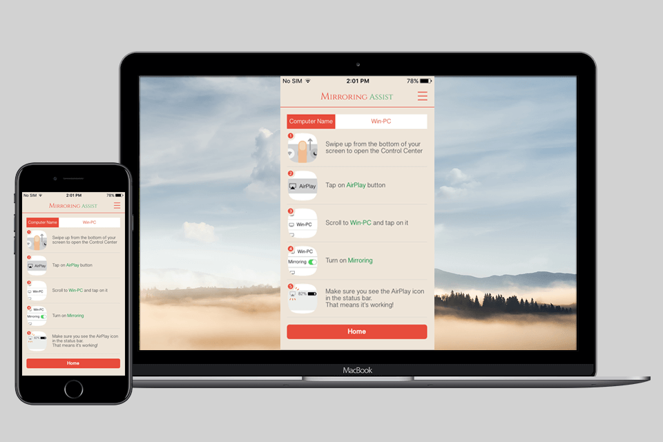 تطبيقات انعكاس الشاشة 360 لواجهة iphone
