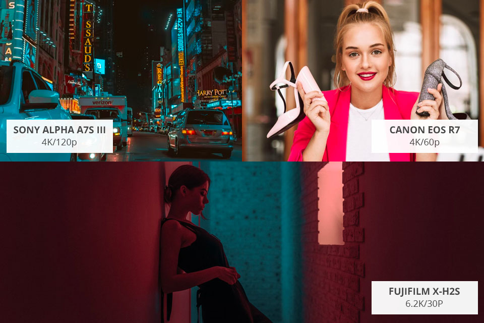 mirrorless camera for video test