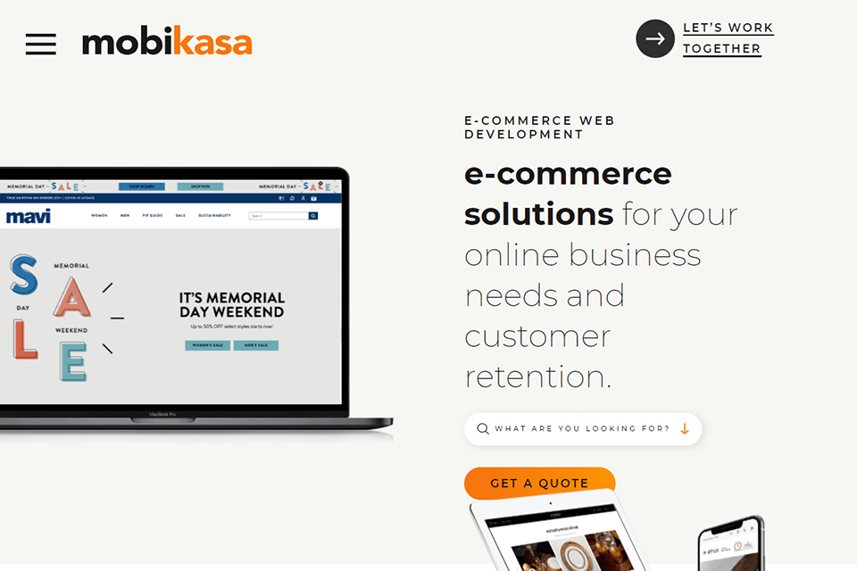 empresa de desenvolvimento de comércio eletrônico mobikasa